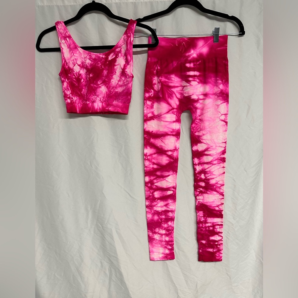 Pink Tie Dye Set